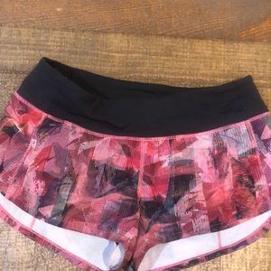 Lululemon speed shorts